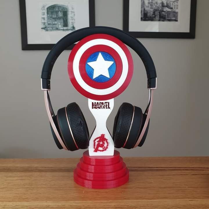 [BN3D-000662] Captain America Headphone Stand