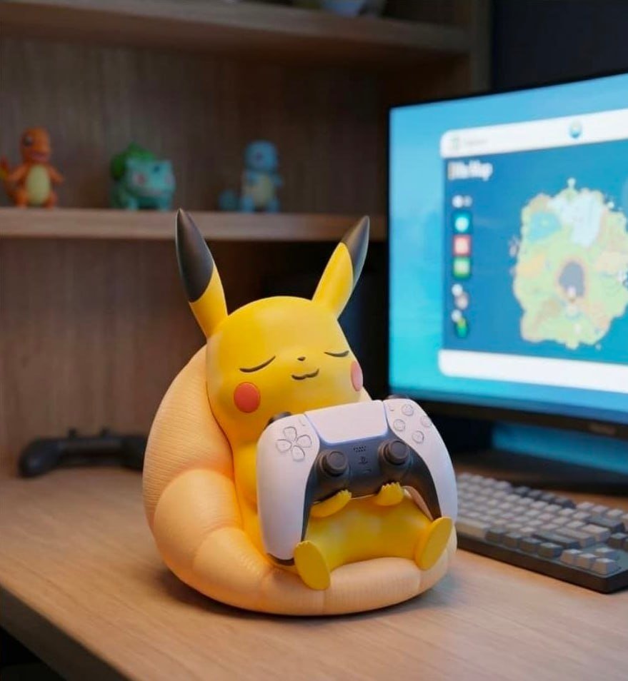 Pikachu Soporte para control — Xbox and PS5 Size
