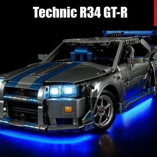 [BN3D-000775] Set Brick Technic R34 GT-R Skyline