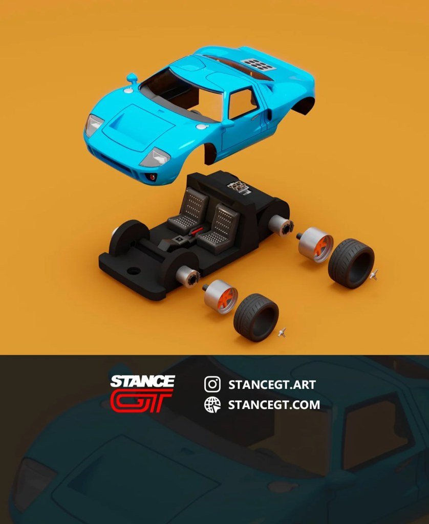 [BN3D-000778] Ford GT40, todas las piezas
