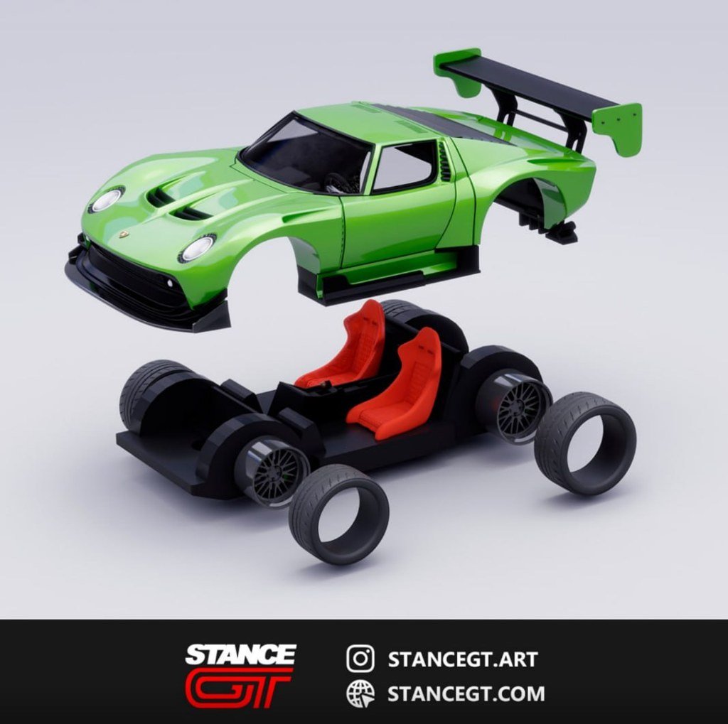 Miura Widebody Tuned Model Kit Car
