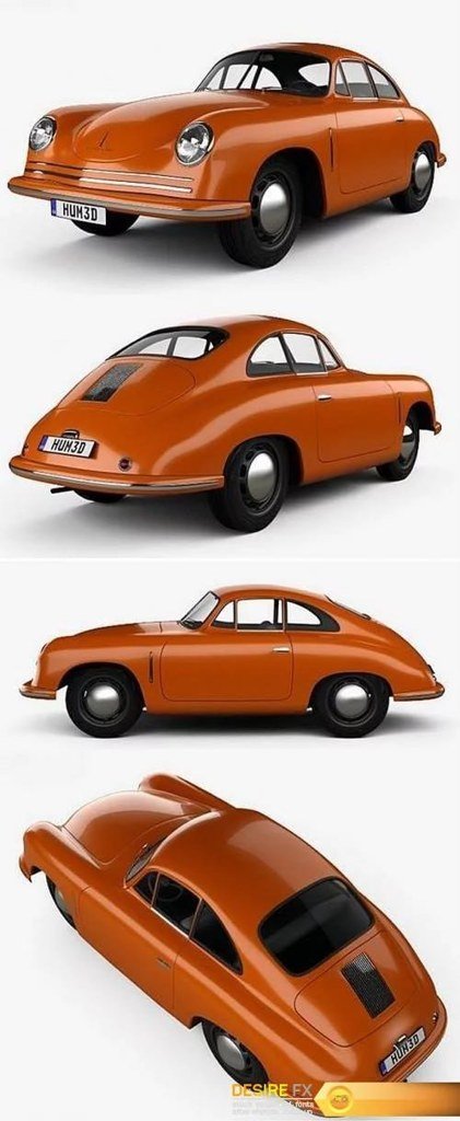[BN3D-000798] Porsche 356 coupé