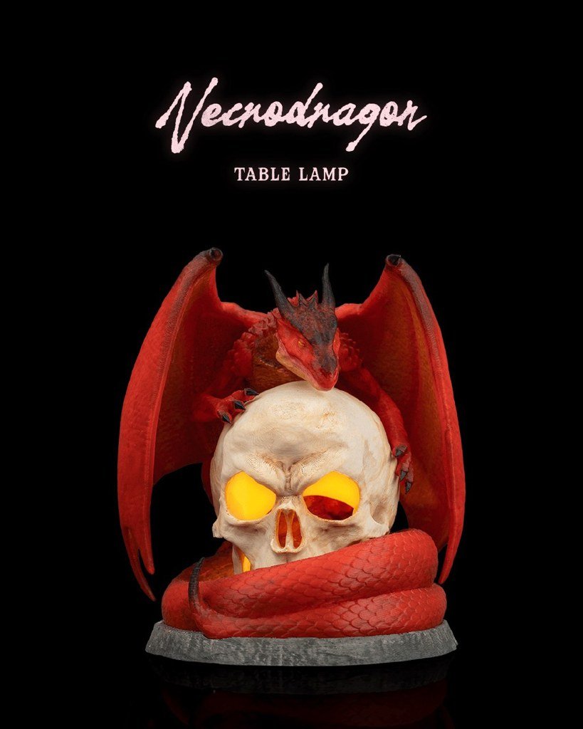 [BN3D-000804] Necrodragon Lámpara de Mesa