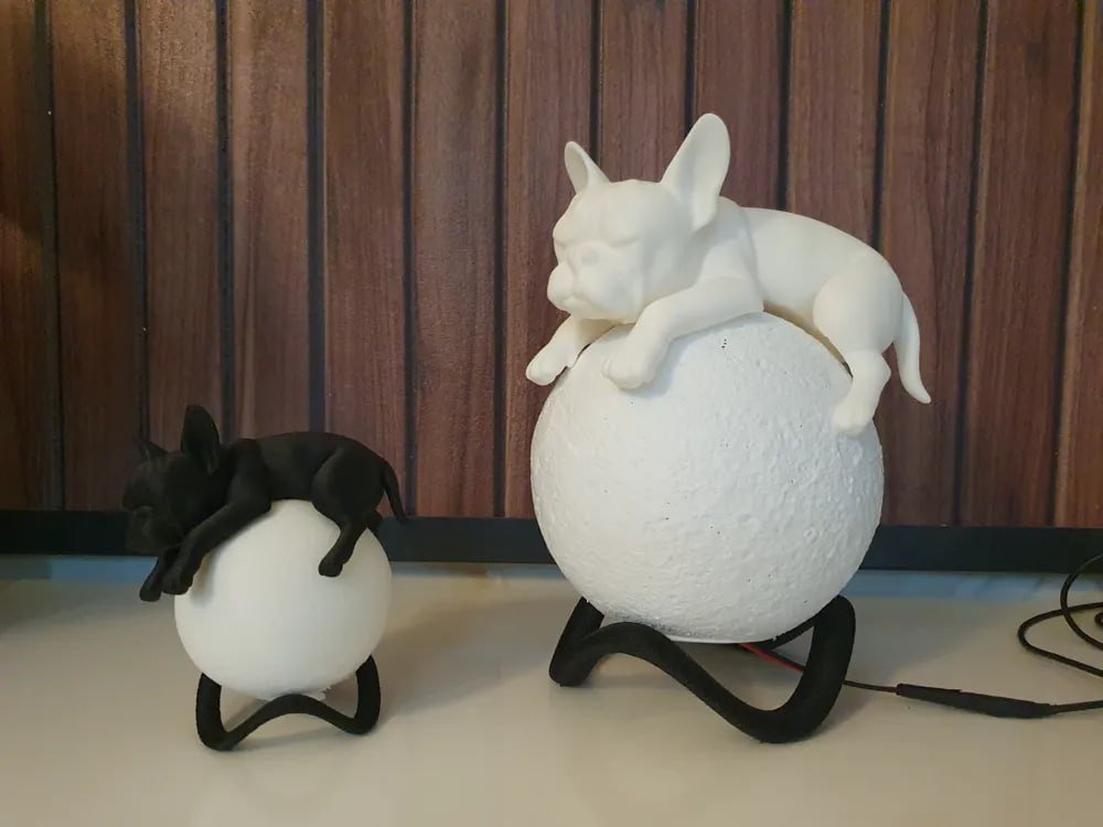 [BN3D-000815] Lámpara gato de luna