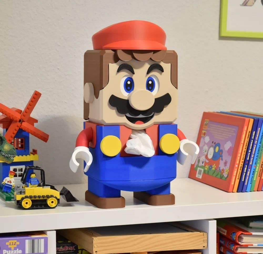 [BN3D-000929] Dispensador de pañuelos de Mario