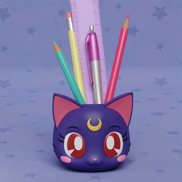 [BN3D-000945] Sailor Moon — macetas de Luna, Artemis y Diana