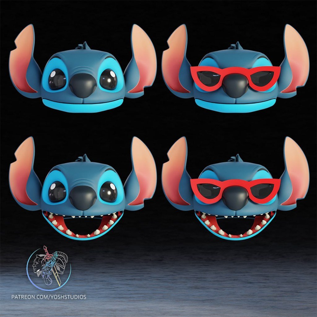 [BN3D-000991] Máscara de Stitch