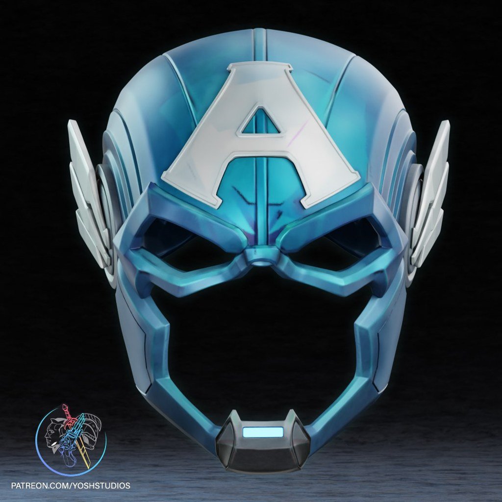 [BN3D-001002] Máscara de Captain America Rivals
