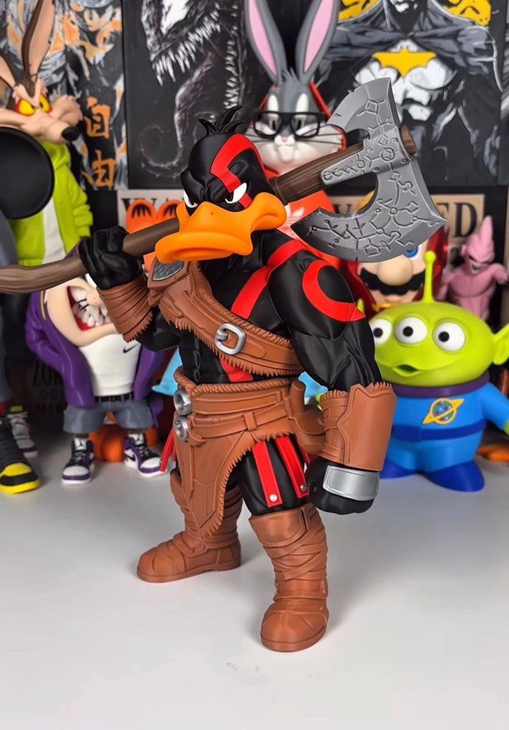 Daffy Duck como Kratos