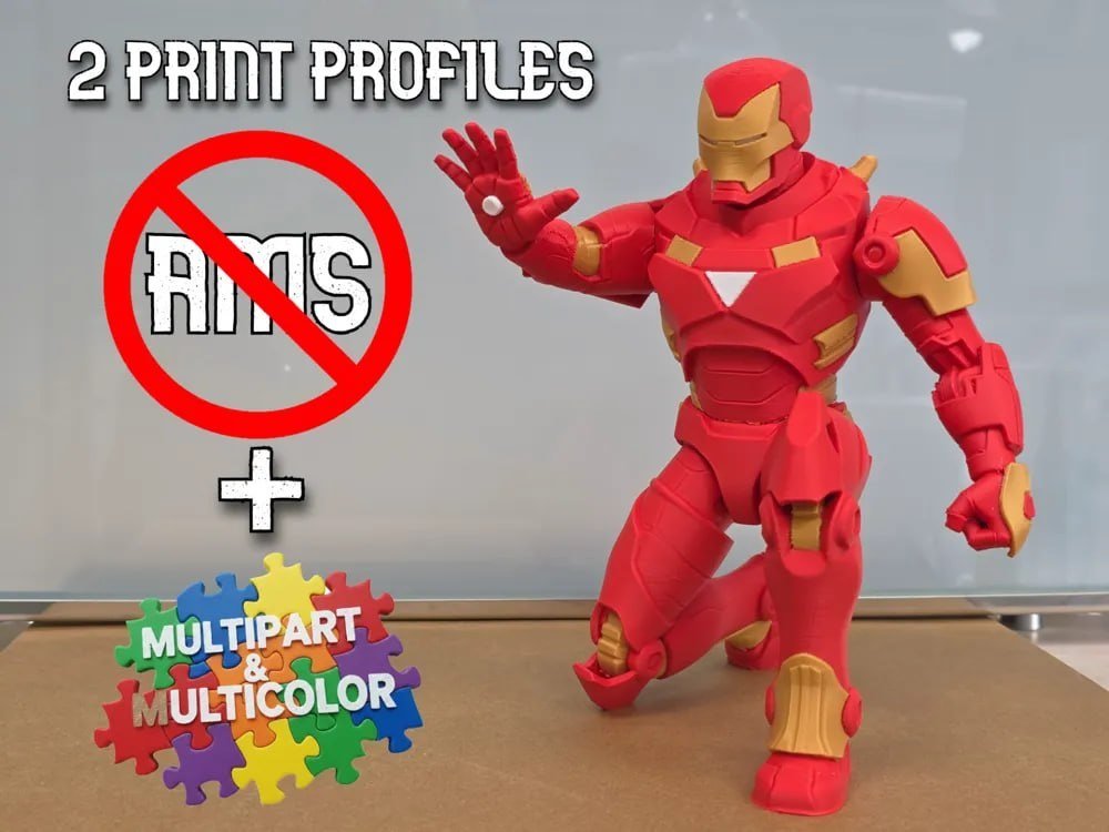 [BN3D-001059] Iron Man multiparte sin AMS