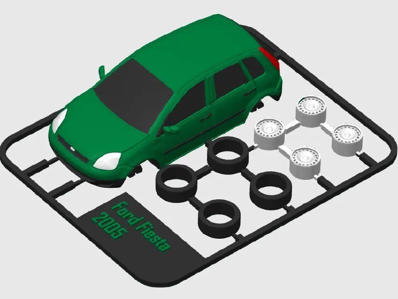 [BN3D-001095] Ford Fiesta 2005 Kit Card