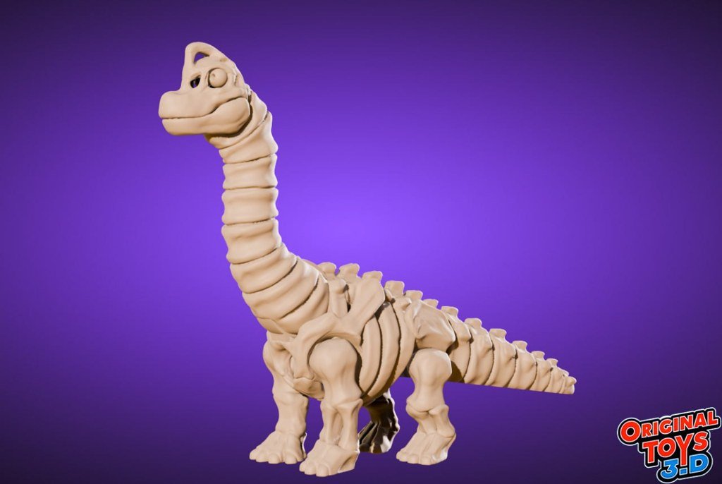 [BN3D-001152] Braquiosaurio esqueleto Flexi