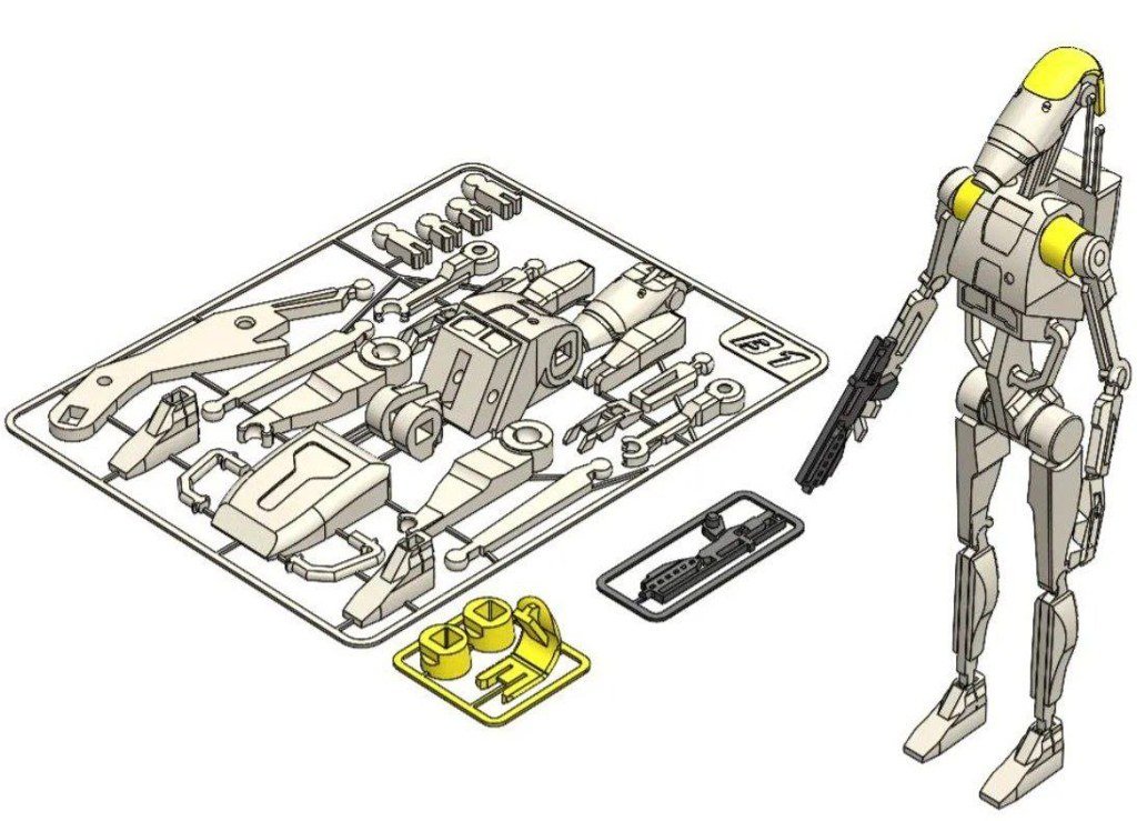 [BN3D-001212] B1 Battle Droid Star Wars Kit Card
