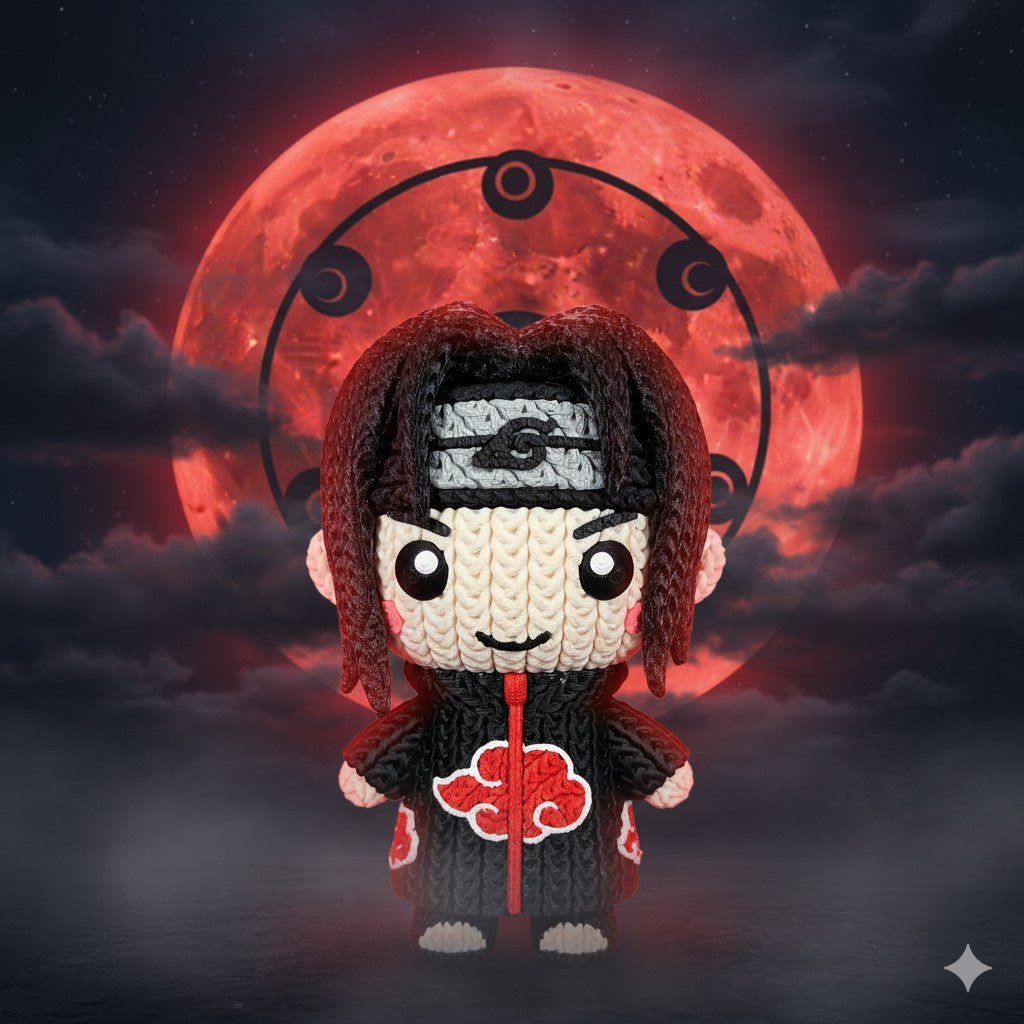 Itachi Tejido Multipart Sharingan Eyes