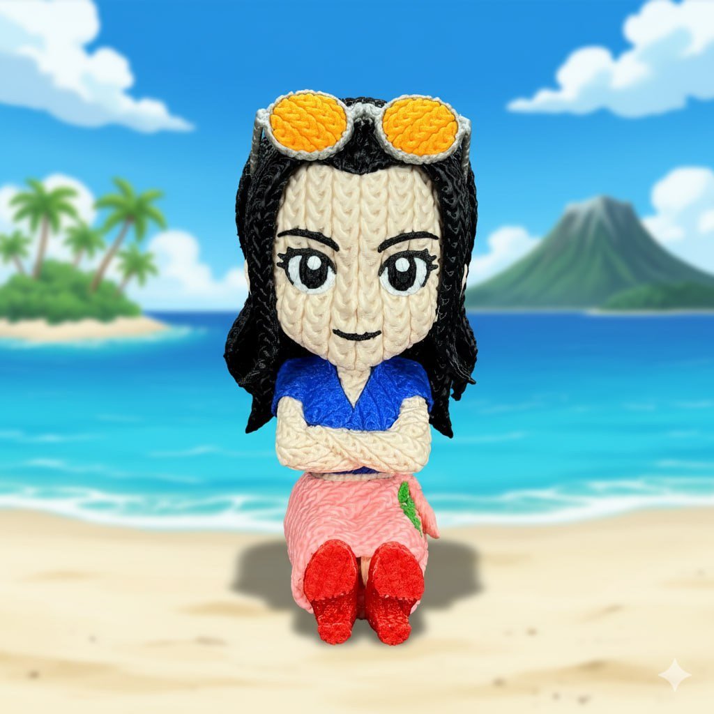 [BN3D-001240] Nico Robin tejida multipartes