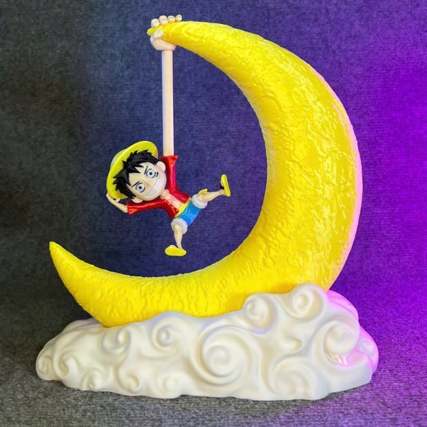 [BN3D-001247] Luffy Moon Lámpara Flexi