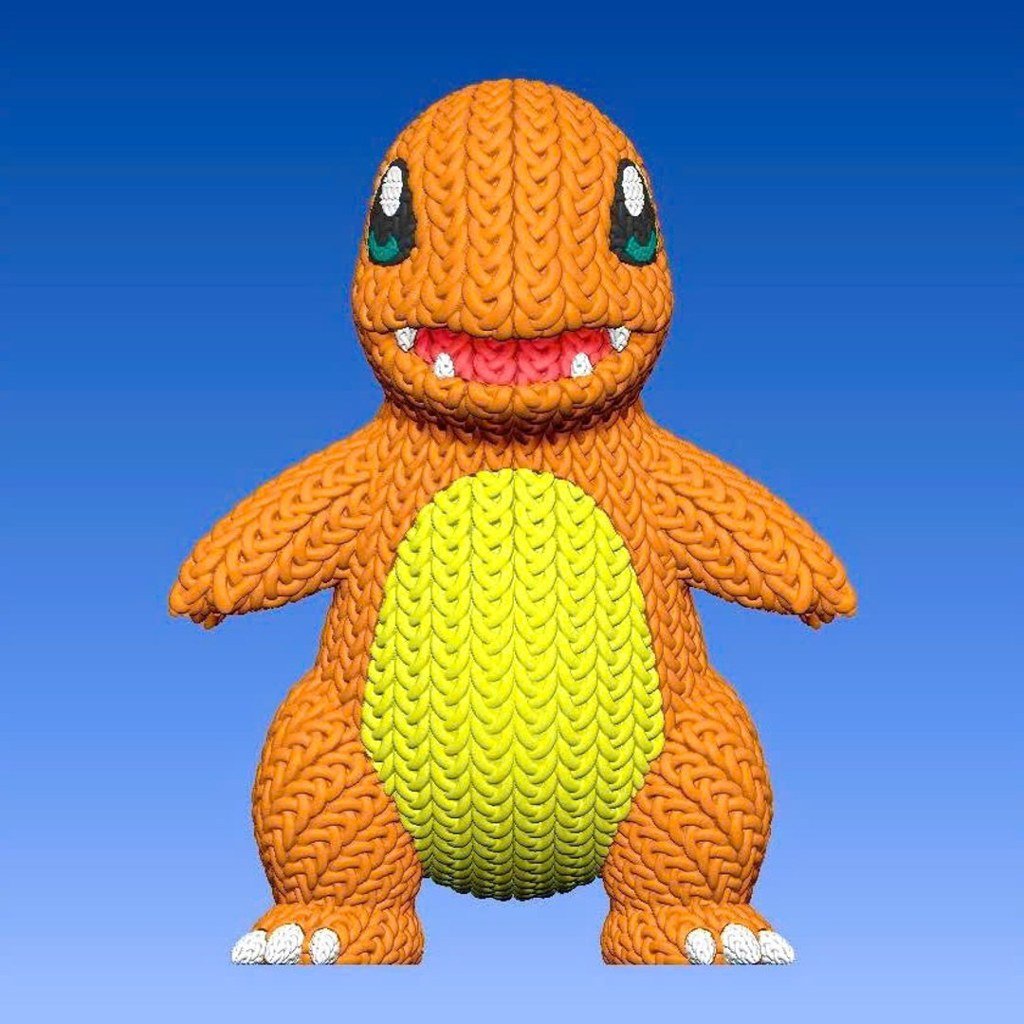 Charmander tejido multipartes
