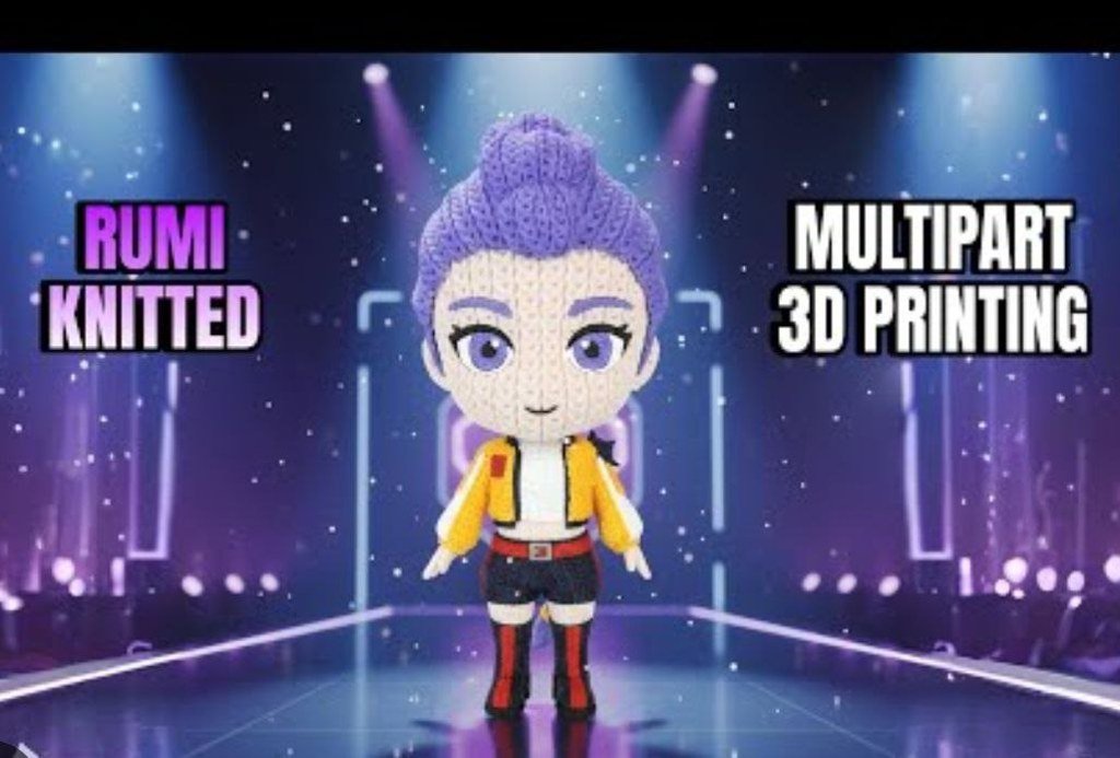 Rumi Huntrix de KPop Demon Hunters tejido crochet