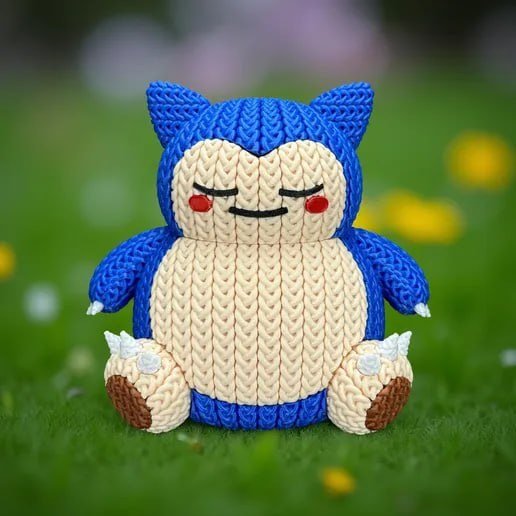 Snorlax tejido multicolor