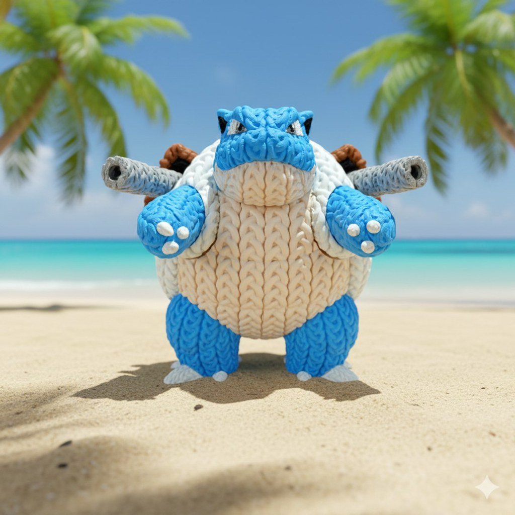 Blastoise tejido multipartes