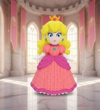 Peach tejida multipart