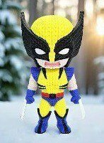 [BN3D-001296] Wolverine tejido crochet multipart