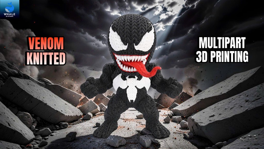 [BN3D-001311] Venom tejido multipart 70% de escala