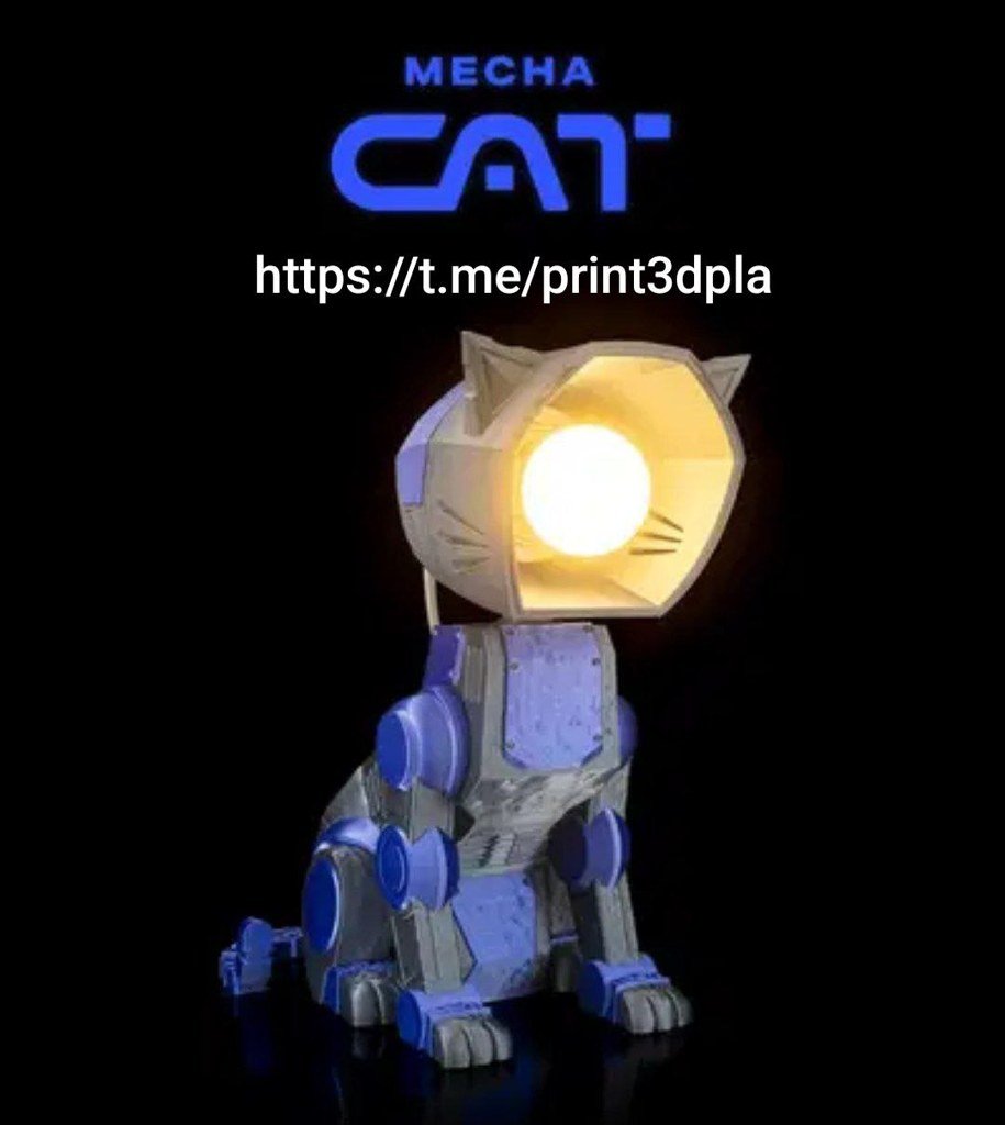 [BN3D-001368] Mecha Cat Lámpara de mesa