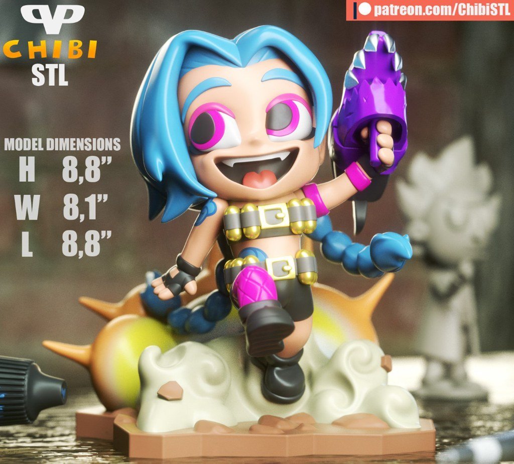 [BN3D-001411] Jinx Chibi