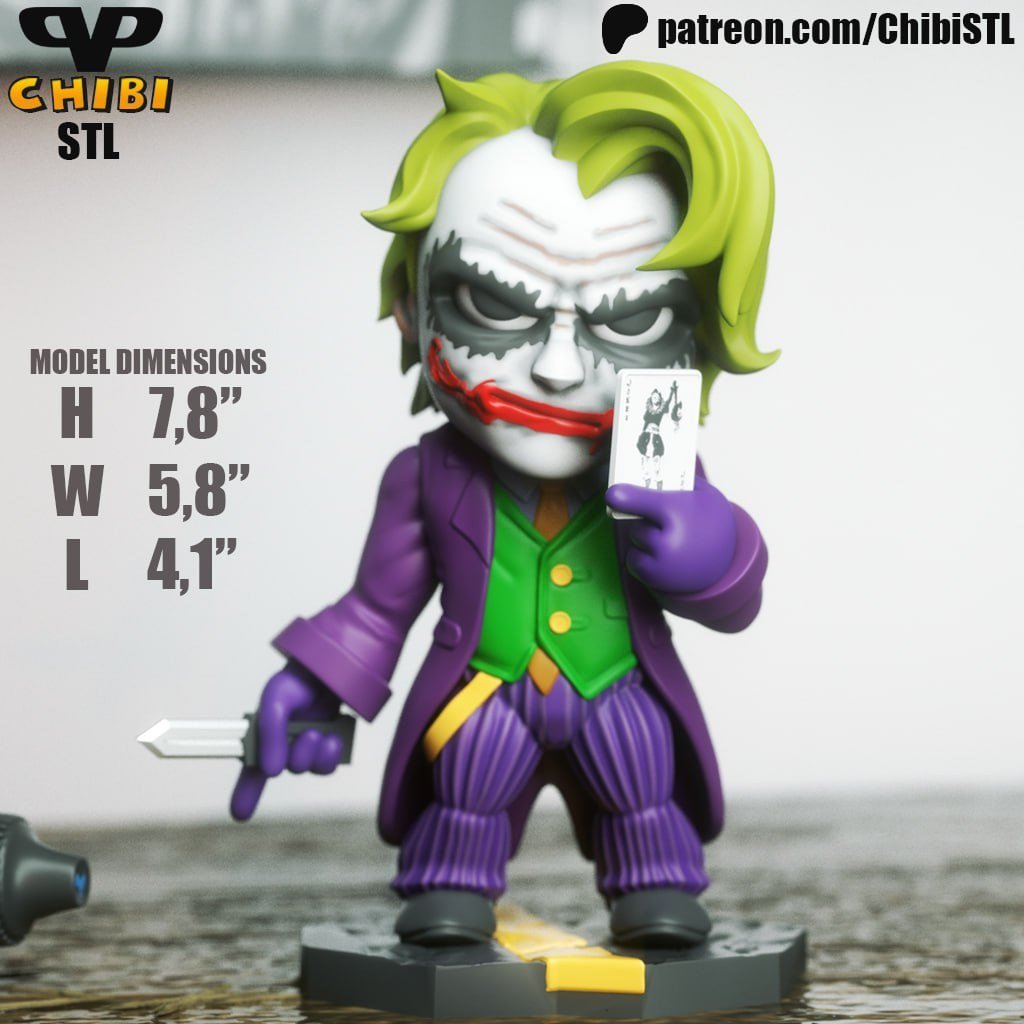 [BN3D-001420] Joker Heath Ledger Chibi