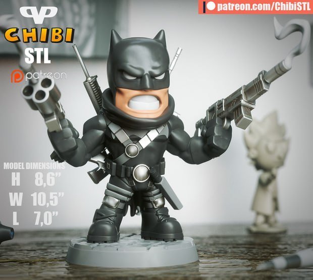[BN3D-001422] Batman Grim Knight Chibi