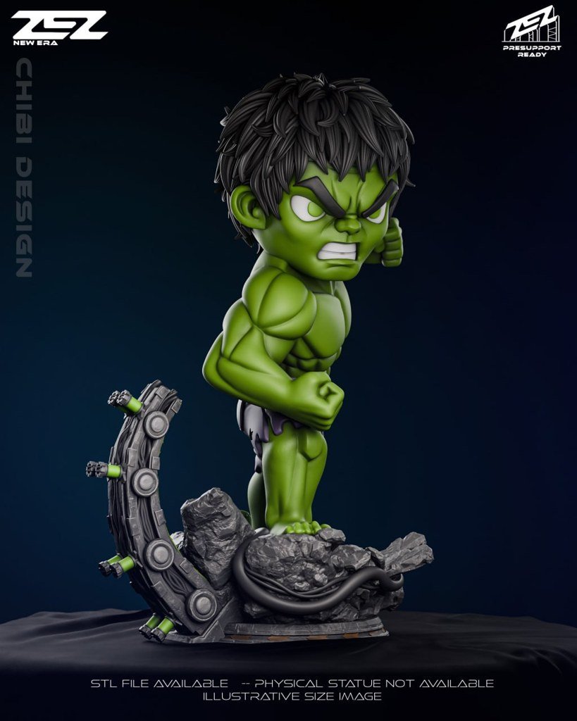 [BN3D-001423] Hulk chibi