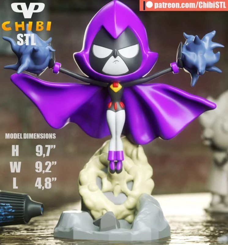 [BN3D-001424] DC Raven Chibi