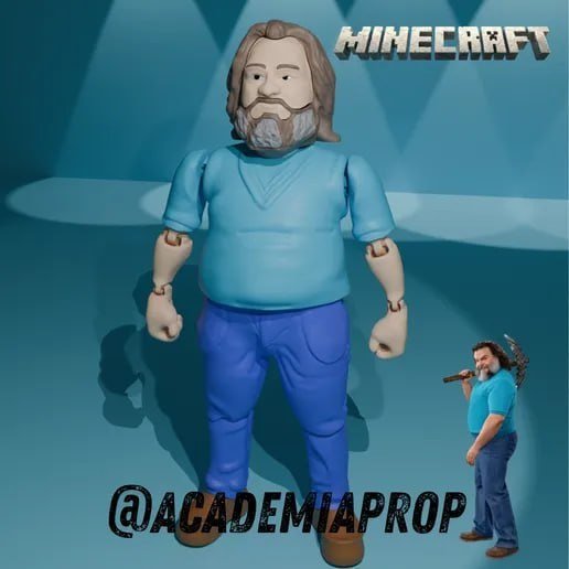 [BN3D-001494] Steve de Jack Black (Minecraft Movie)