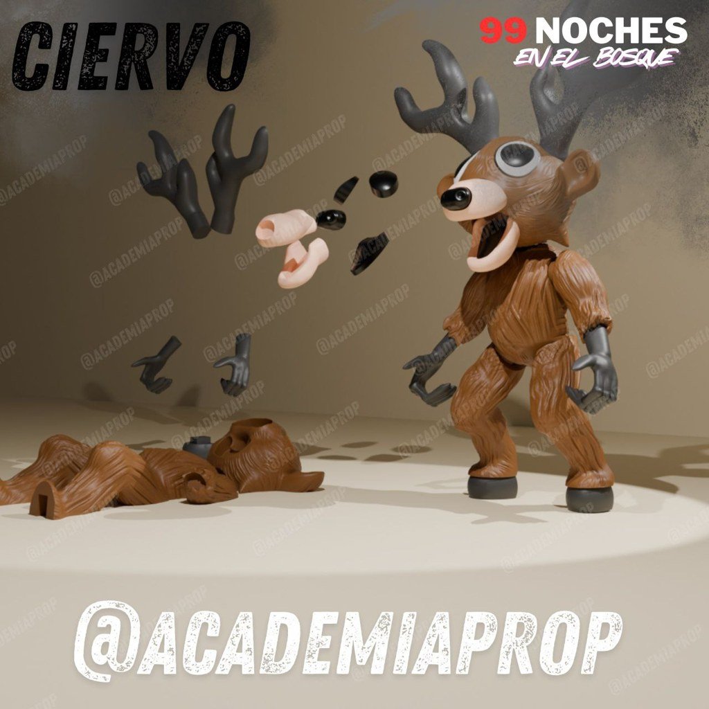 [BN3D-001525] Ciervo 99 Noches en el Bosque