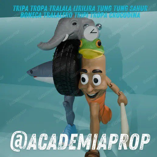 Tripa Tropa Tralala Lirilira Tung Tung Sahur Boneca Tralalero Tripi Tropa Crocodina