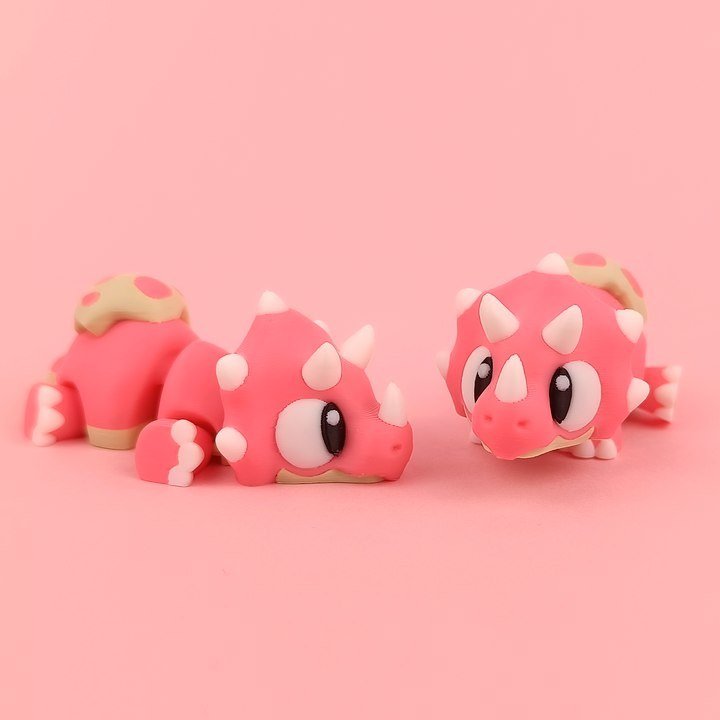 [BN3D-001559] Triceratops bebé flexible para impresión en el lugar