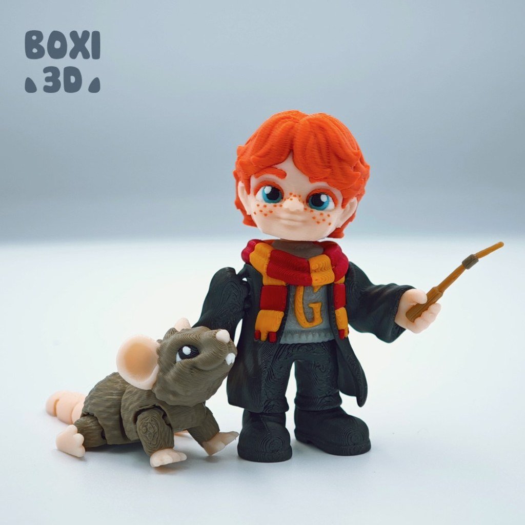 [BN3D-001590] Ron Weasley y Scabbers