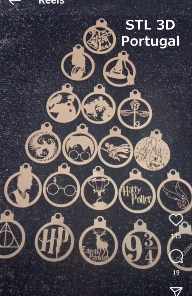 [BN3D-001627] Adorno navideño de Harry Potter