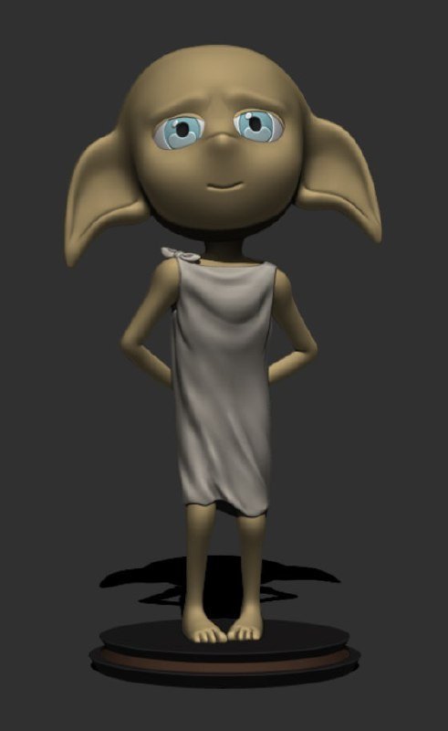 [BN3D-001633] Cabeza grande pequeña de Dobby de Harry Potter
