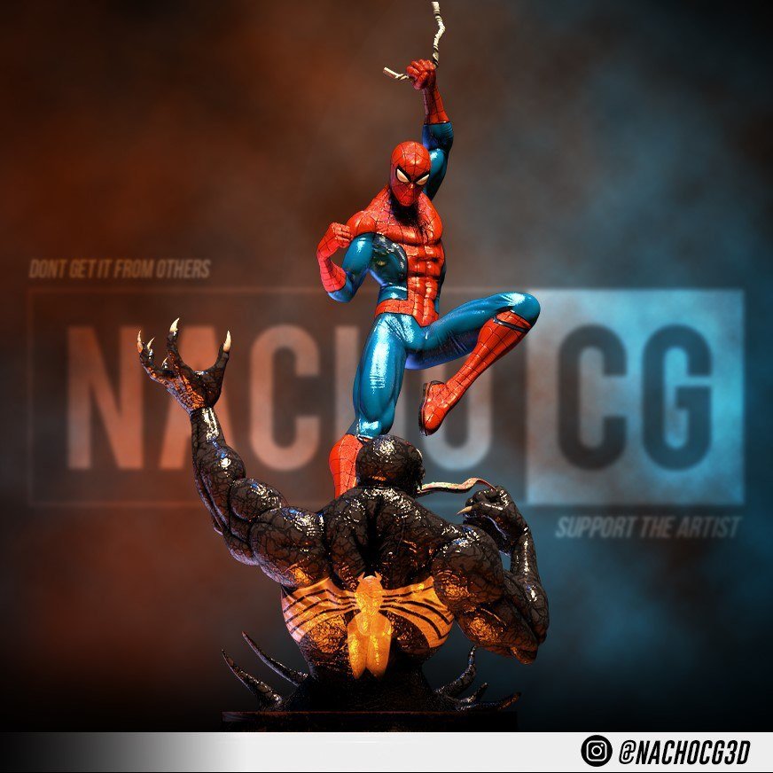 [BN3D-001651] Spiderman vs Venom