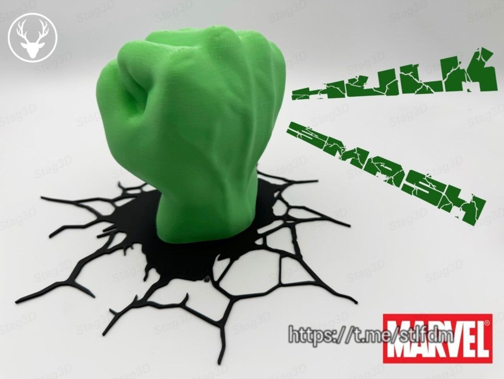 [BN3D-001717] Mano de Hulk