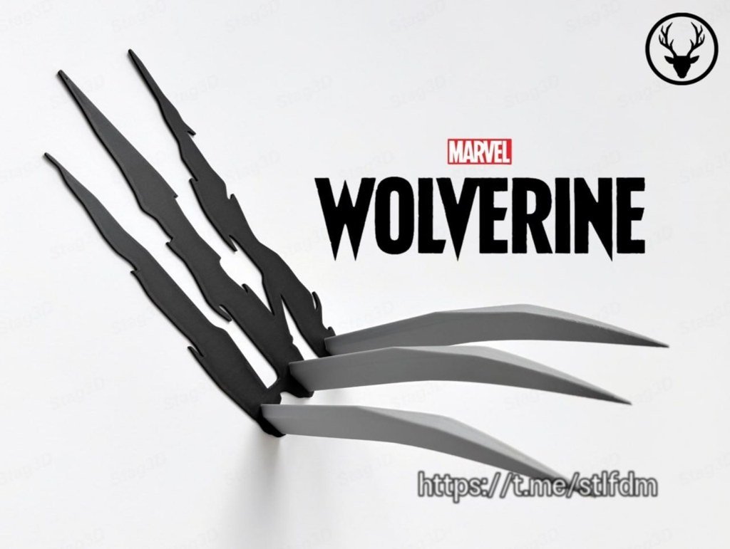 [BN3D-001718] Garras de Wolverine