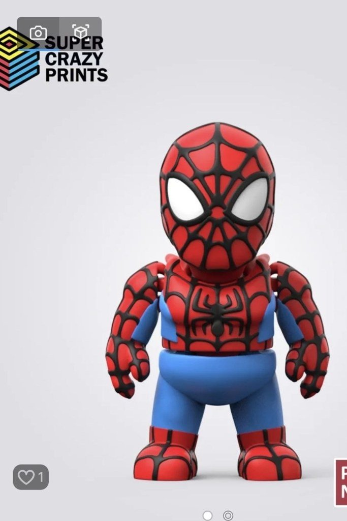 [BN3D-000015] Spiderman Flexible Articulado