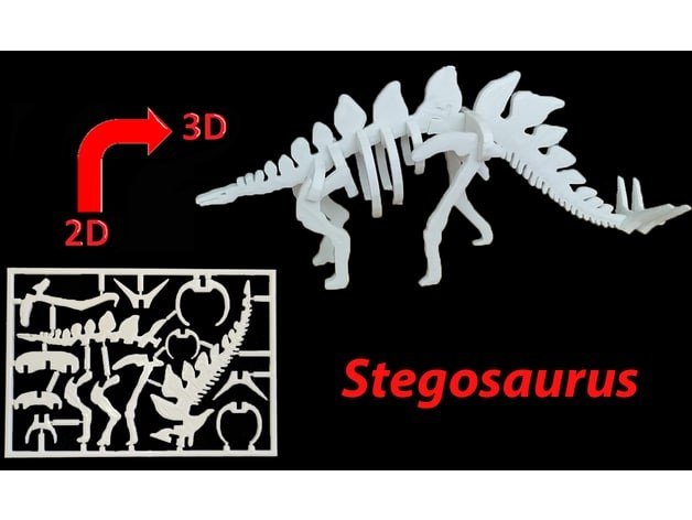 [BN3D-000020] Kit Card Stegosaurus