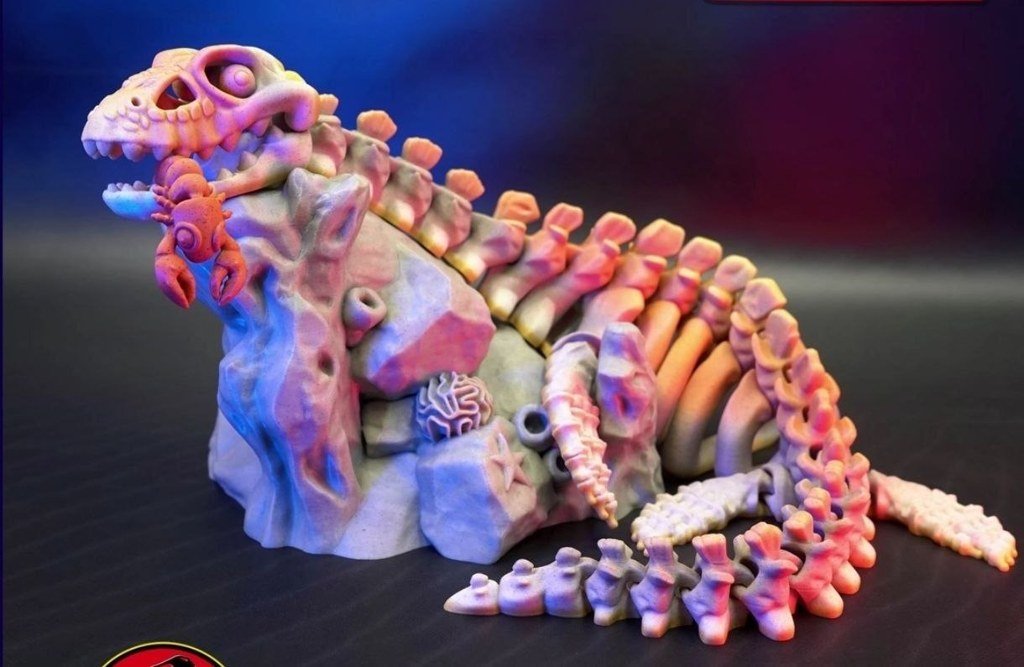 [BN3D-000108] XXL Skeleton Plesiosaurus Flexible Articulado