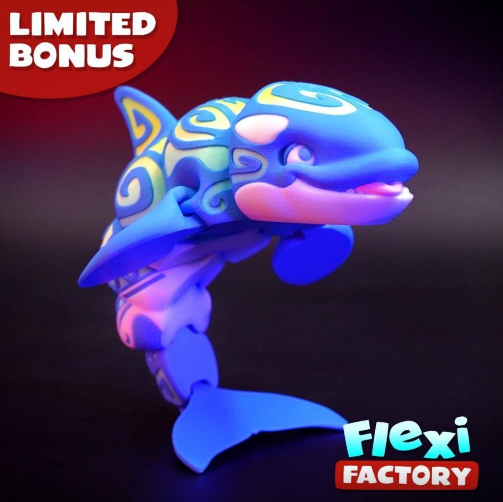 Factory Tattooed Orca Flexible Articulado
