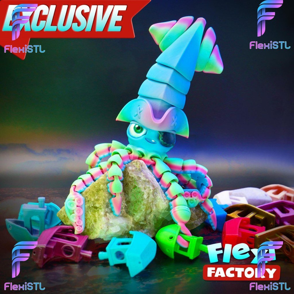Exclusive Factory Squid And Pirate Squid For Members Only Flexible Articulado