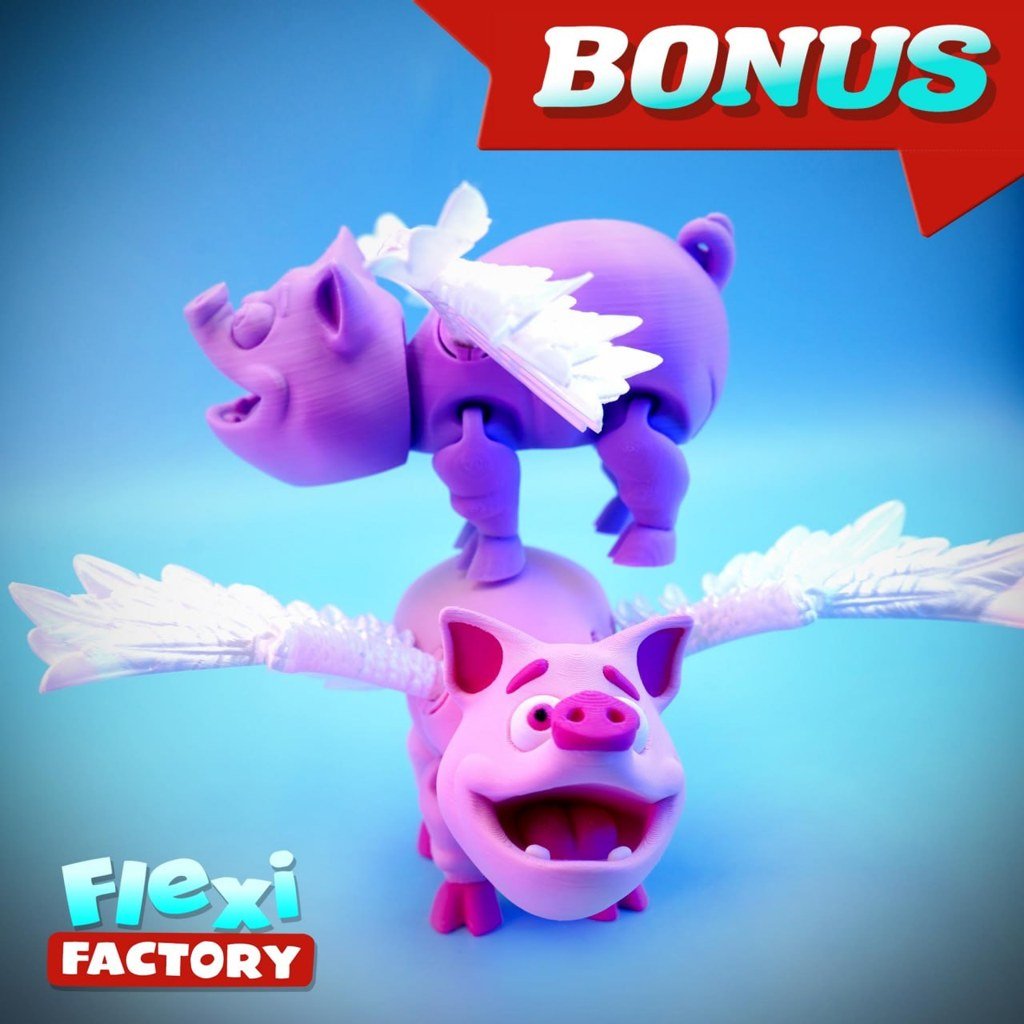 Factory Flying Pig Flexible Articulado