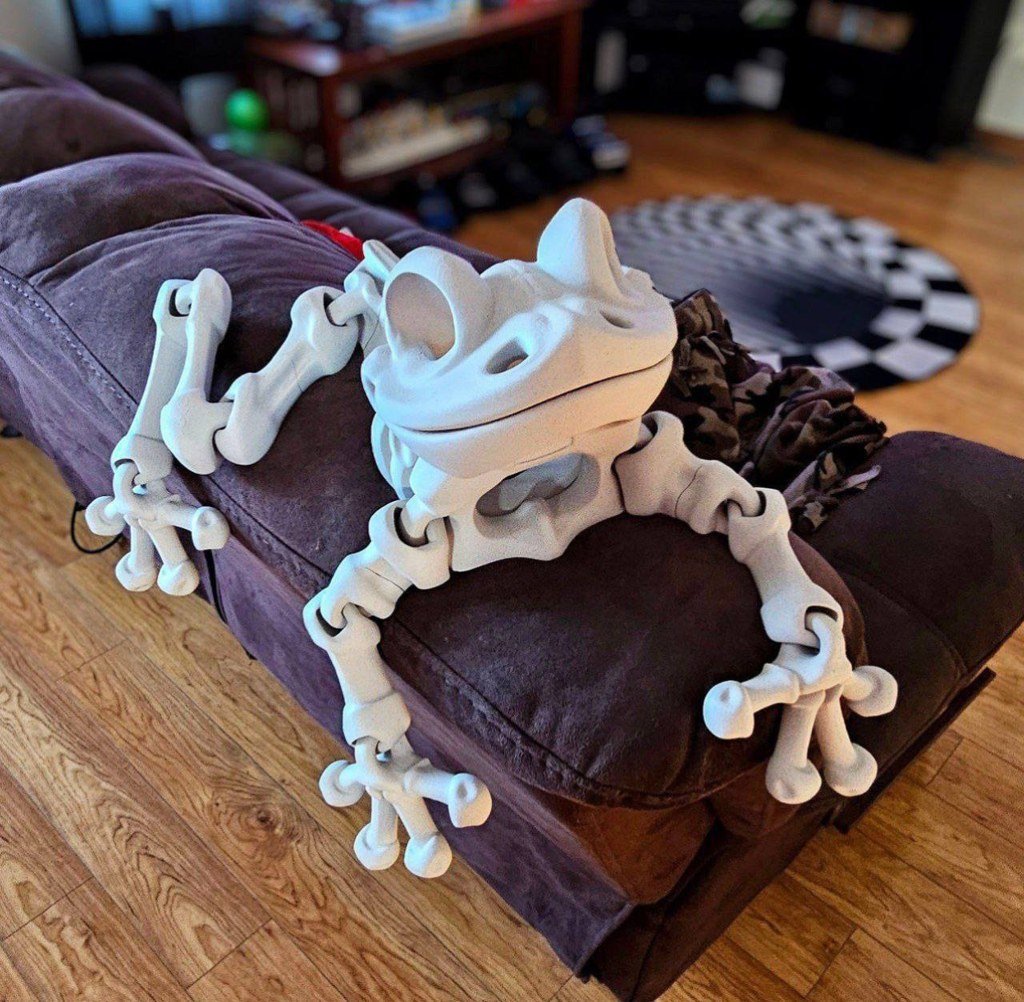 Factory Skeleton Frog Copy Flexible Articulado